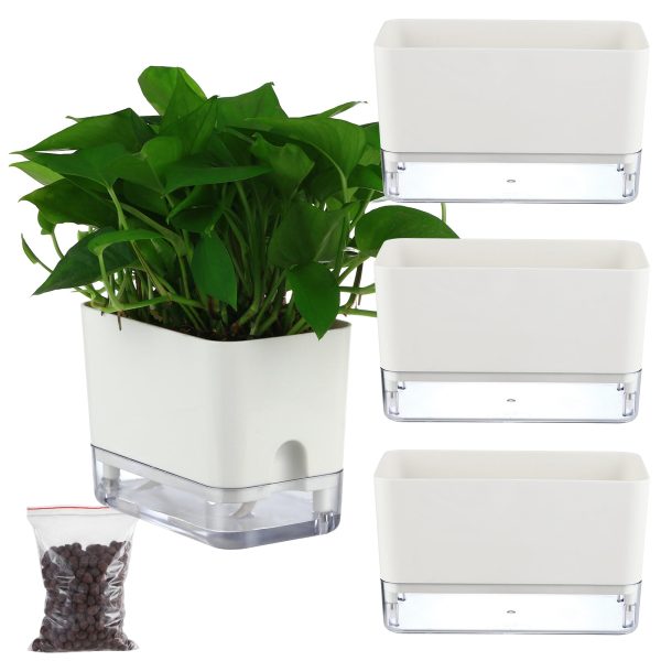 Self Watering Rectangular Planter for Indoor Plants By Planterhoma - Image 3
