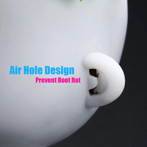 3D Printed Cute Face Planter Pot- Yogo Girl Face Planter with a Cat - Image 7