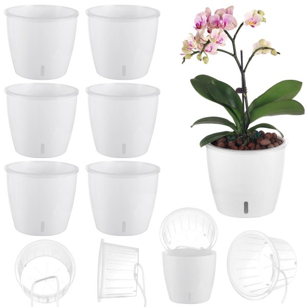 Self Watering Planter for African Violet With Indicator (Clear Insert) - Image 10