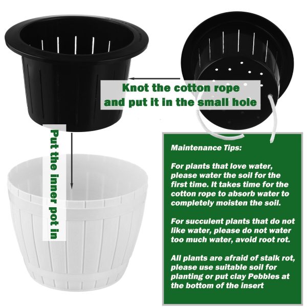 Inexpensive Self Watering African Violet Pot for Sale- Pack of 3 - Image 3