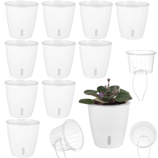 Self Watering Planter for African Violet With Indicator (Clear Insert) - Image 8