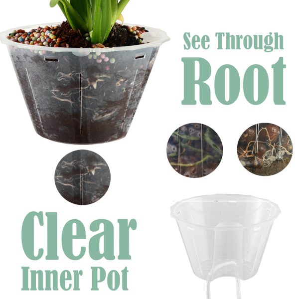 3 Pack 6 Self-Watering Planter with Air Holes And Water Indicator - Image 4